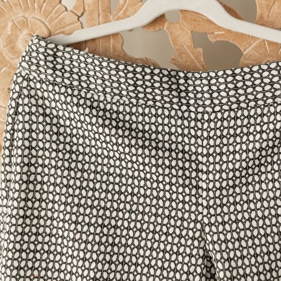 Women’s Lined Black and White Geometeic Dress Pants - Picture 2 of 6